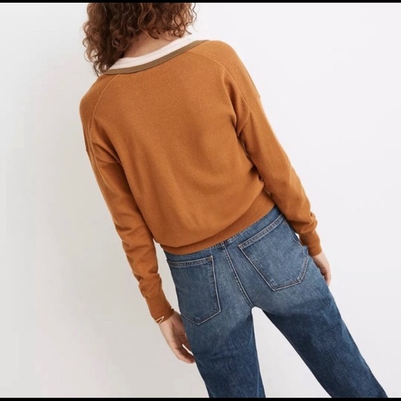 Madewell Colorblock Polo - Golden Sunset color - Picture 2 of 4